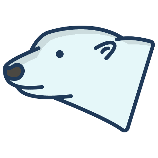 Polar bear arctic animals wild life icon Polar bear arctic animals wild life icon