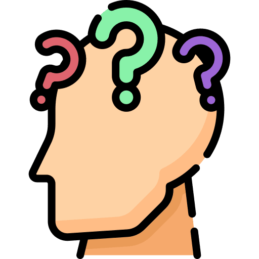 Confusing people confused emotions icon