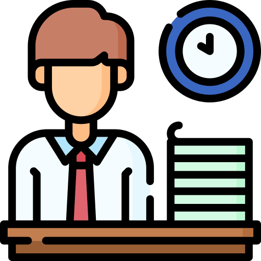Busy man business stress icon Busy man business stress icon