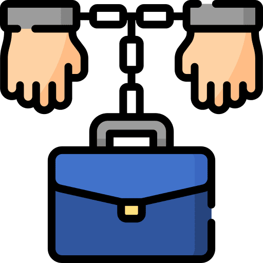 Workaholic shackle employee workaholism icon Workaholic shackle employee workaholism icon