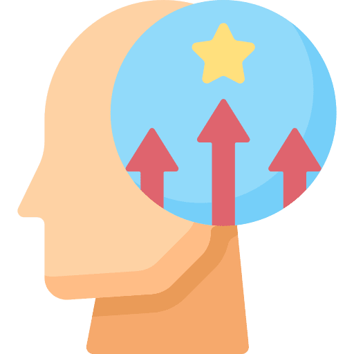 Ambition mission cloud business icon Ambition mission cloud business icon