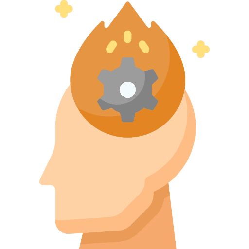 Burnout brain man worker icon Burnout brain man worker icon
