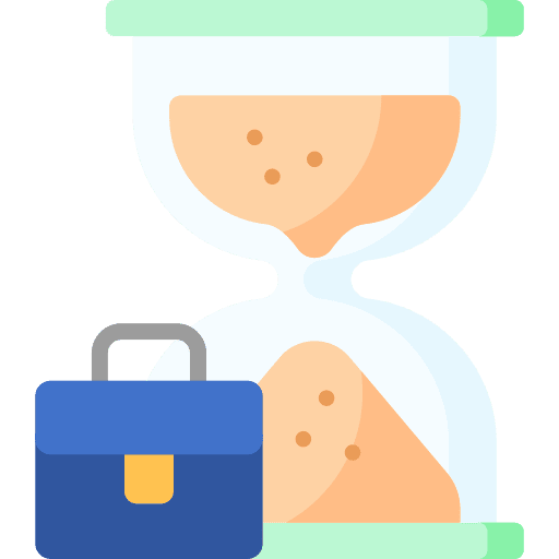 Hourglass business working overtime icon Hourglass business working overtime icon