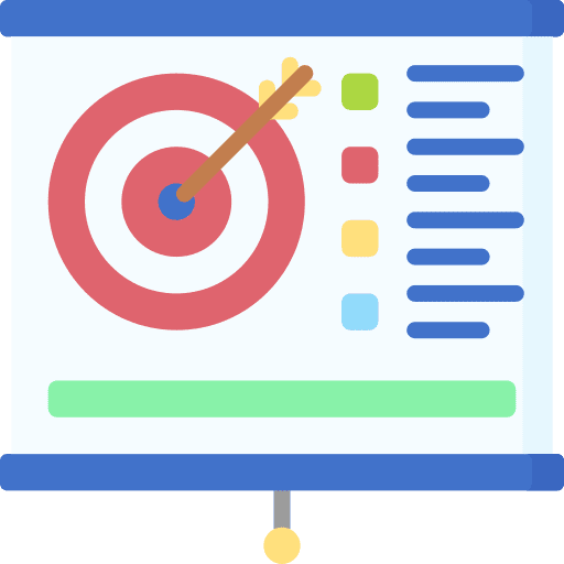 Target dart presentation analysis icon Target dart presentation analysis icon