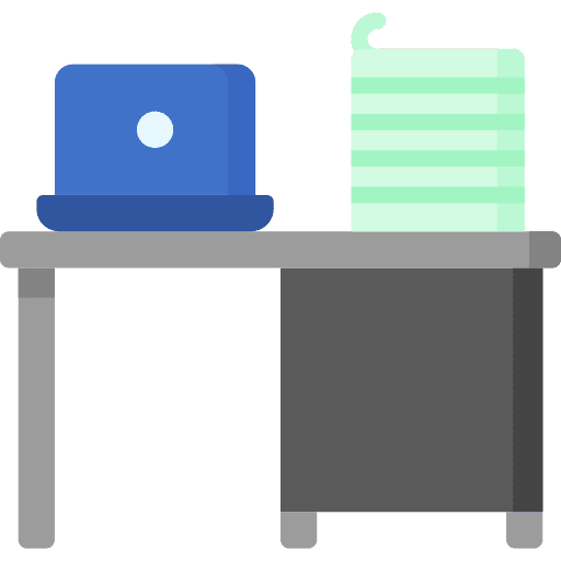 Workplace table lamp business and finance icon Workplace table lamp business and finance icon
