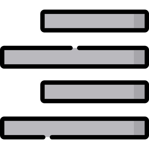Right alignment text edition align right text edit icon