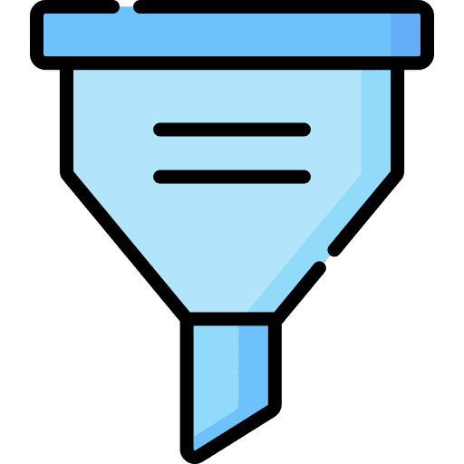 Filter black spam tool icon