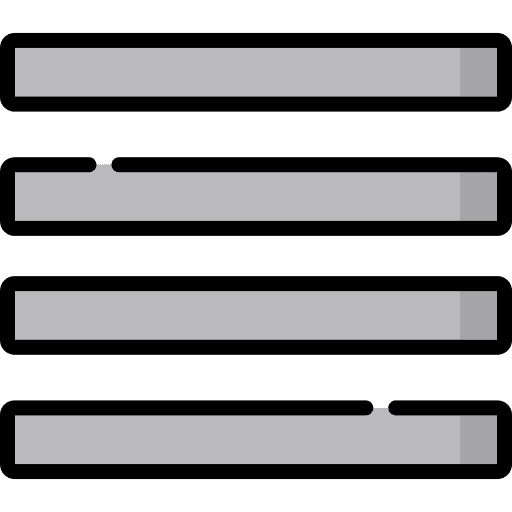 Justified text signs edit tools icon