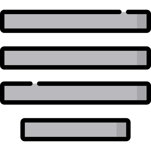 Justify text justify text signs justify icon