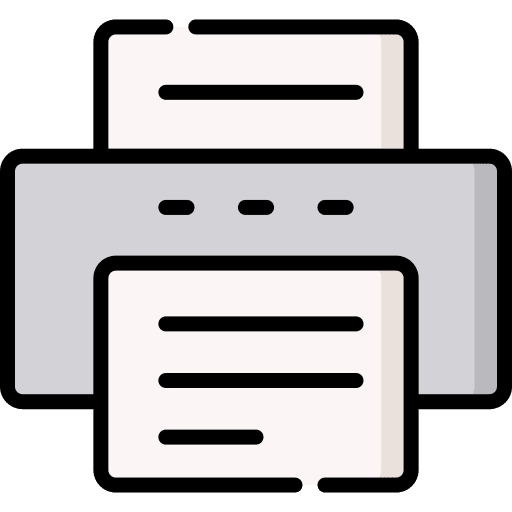 Print paper printer technology icon