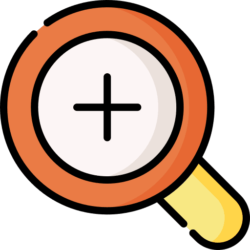 Zoom ui magnifying glass tools and utensils icon