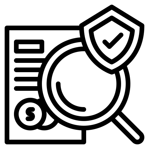 Searching option insurance agent insurance magnifier icon
