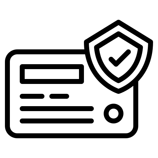 Card card security identification icon