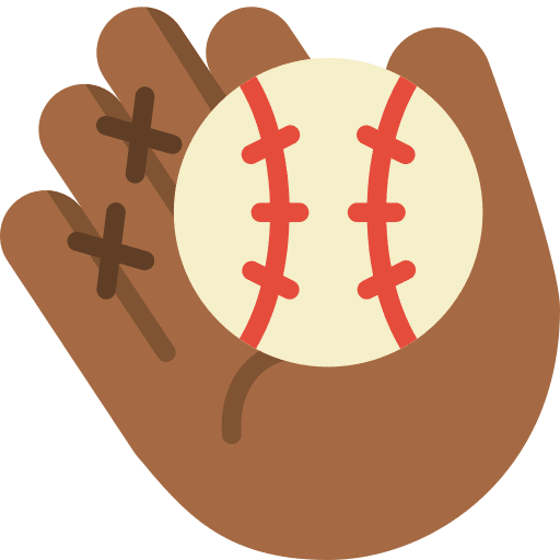 Catch glove ball sports and competition icon