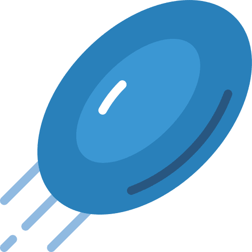 Frisbee disk game catch icon