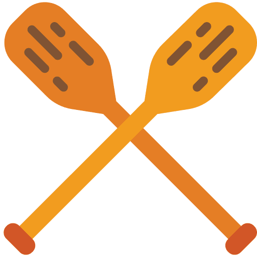 Oars boat sports and competition oars icon
