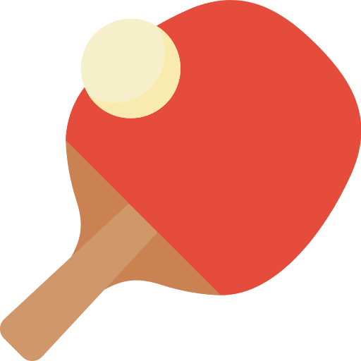 Ping pong tennis table paddle icon
