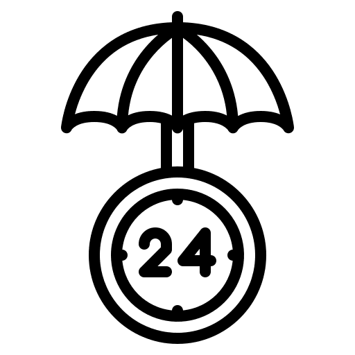 Protection insurance phone support icon