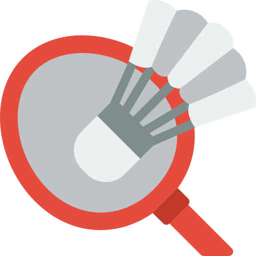 Badminton hit badminton net icon Badminton hit badminton net icon