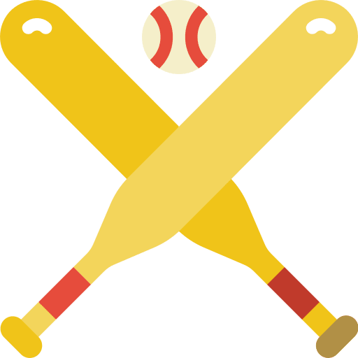Bats baseball game ball icon Bats baseball game ball icon