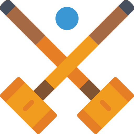 Croquet ball sport game icon
