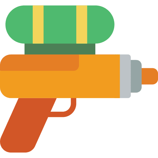 Water gun play sports and competition shoot icon Water gun play sports and competition shoot icon