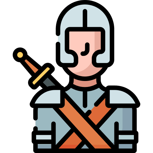 Character gaming avatar knight icon Character gaming avatar knight icon