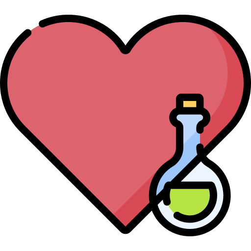 Heart gaming plus potion icon Heart gaming plus potion icon