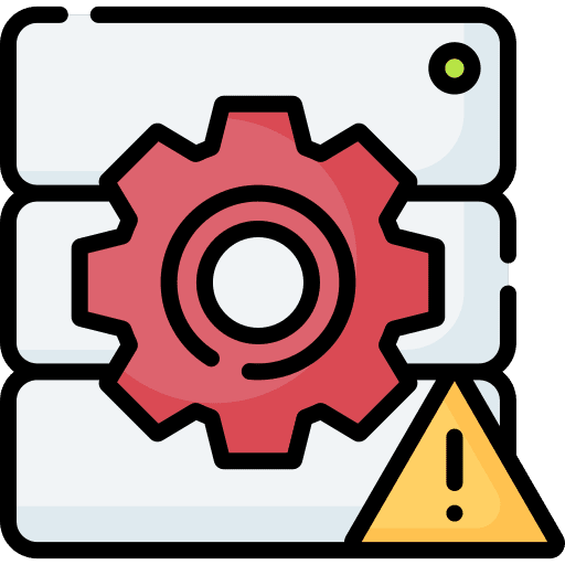Server problem networking error icon