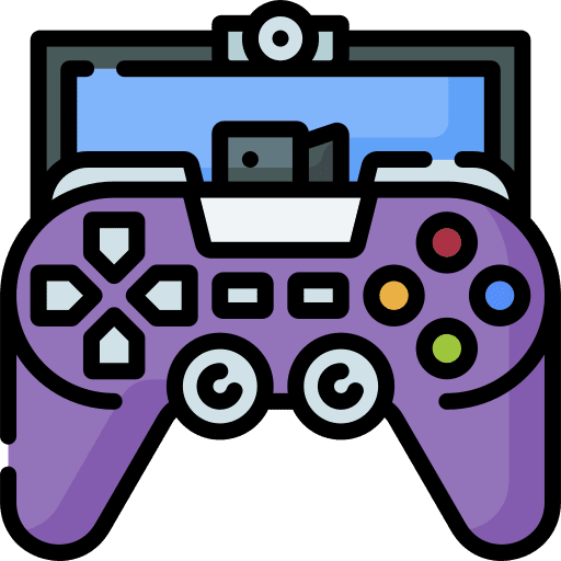 Streaming joystick online game video game icon