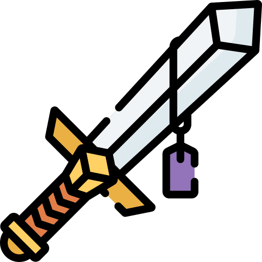 Sword tag attack fighter icon Sword tag attack fighter icon