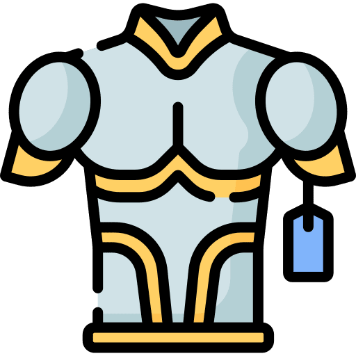 Armor fighter shield protection icon Armor fighter shield protection icon