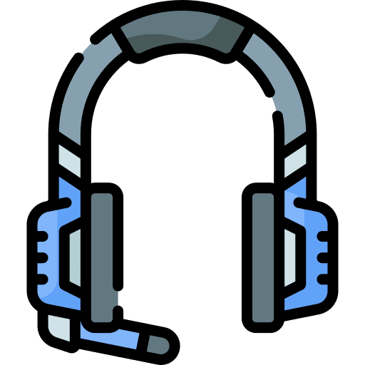 Headphones communications headphones gaming icon Headphones communications headphones gaming icon