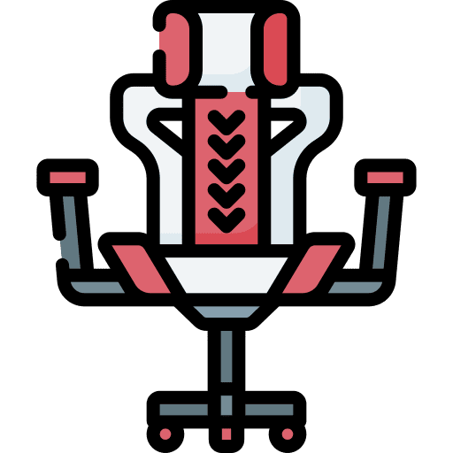 Gaming chair swivel seat office icon Gaming chair swivel seat office icon