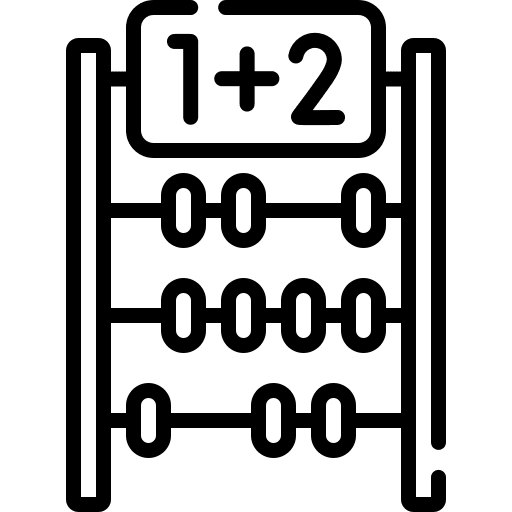 Calculating abacus mathematical calculator icon Calculating abacus mathematical calculator icon