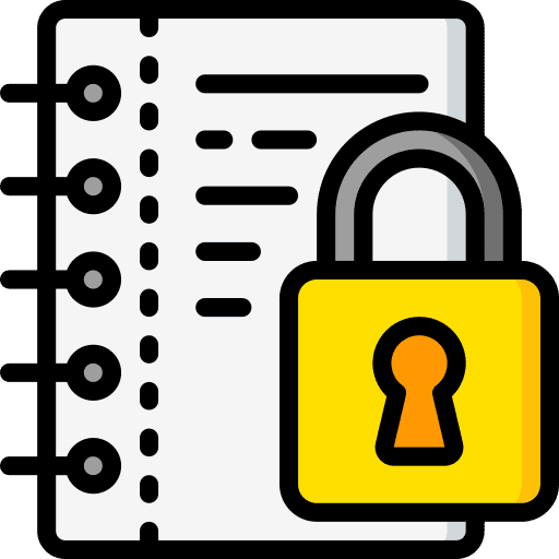 Notepad notepad security notes icon