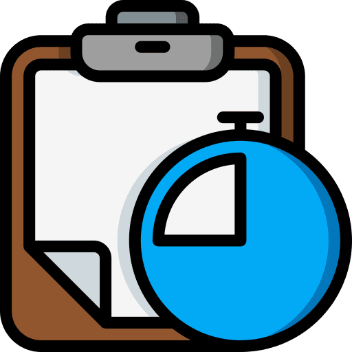 Stopwatch deadline chrono estimate icon