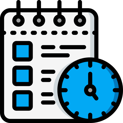 Checklist task transaction history deadline icon