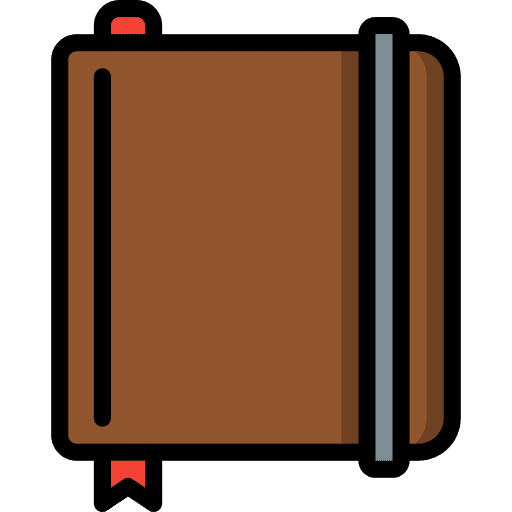 Note book address book business agenda icon