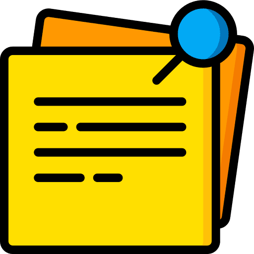 Pinned notes document miscellaneous icon