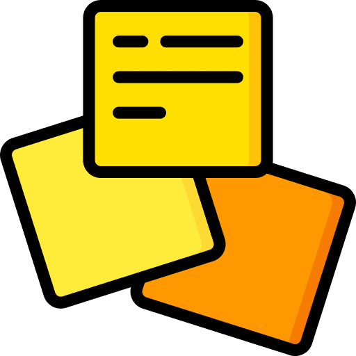 Sticky notes office material education sticky notes icon