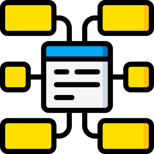 Website web seo and web list icon
