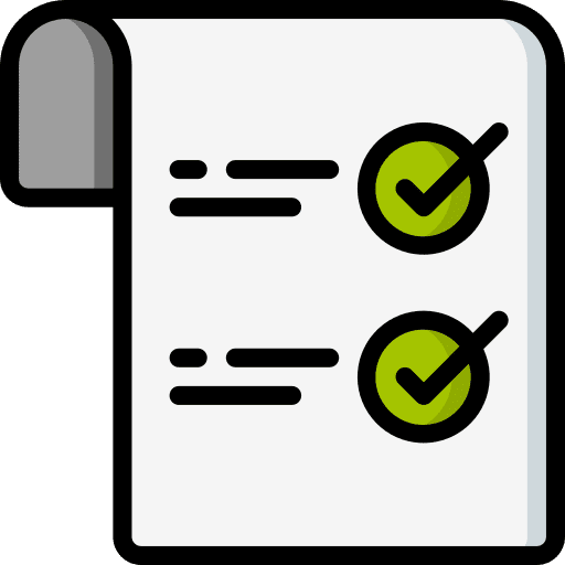 Check list conclusion interface criteria icon