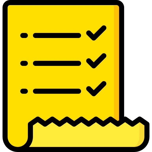Check list files and folders checking checkbox icon