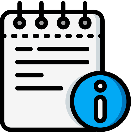 Notepad notepad sign info icon