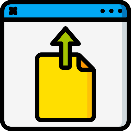 Web browser web browser upload checklist icon