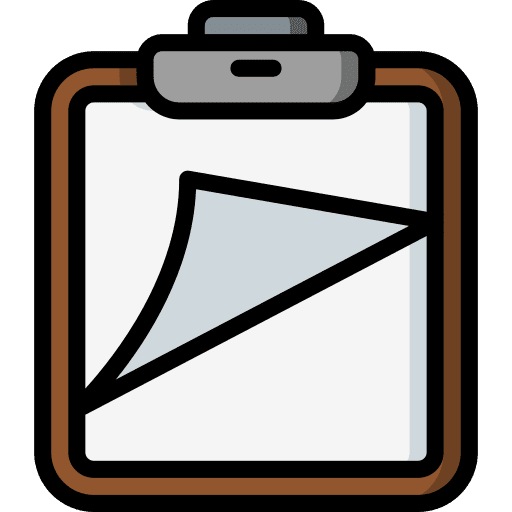 Clipboard file drawing paper icon