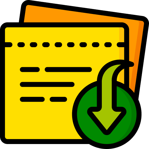 Download file interface internet icon