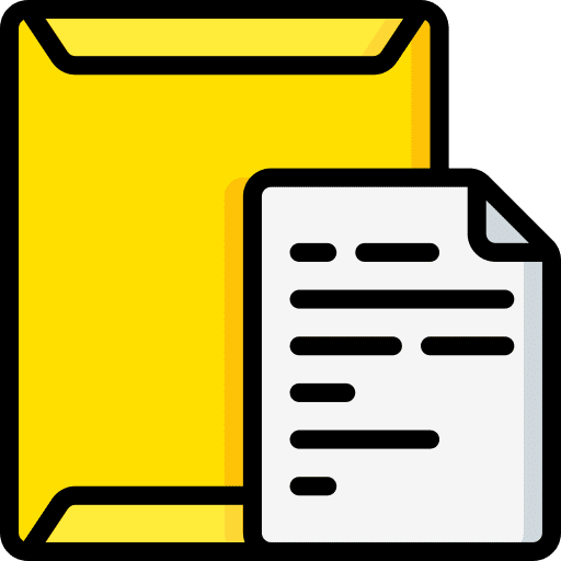 Envelope message text files and folders icon