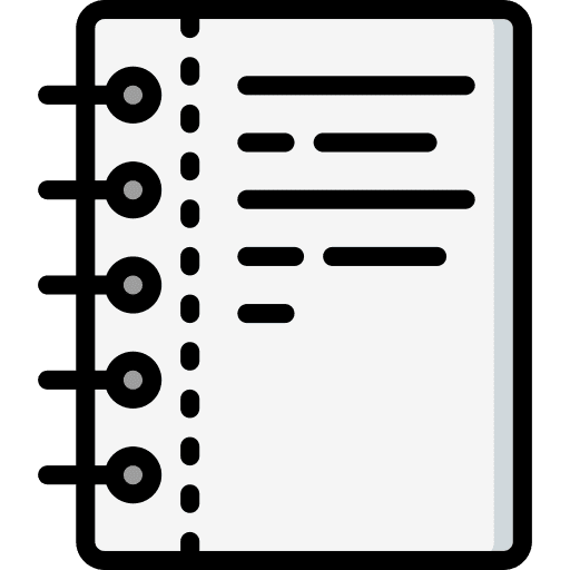 Note paper document writing icon